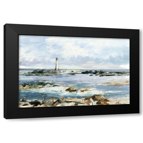 Rocky Shore Coastline I Black Modern Wood Framed Art Print by Harper, Ethan