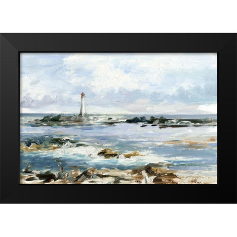 Rocky Shore Coastline I Black Modern Wood Framed Art Print by Harper, Ethan