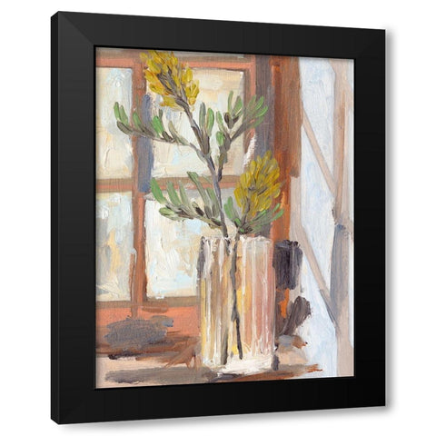 By the Window II Black Modern Wood Framed Art Print by Wang, Melissa