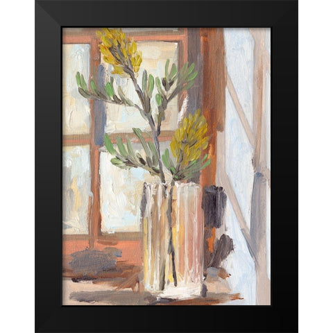 By the Window II Black Modern Wood Framed Art Print by Wang, Melissa