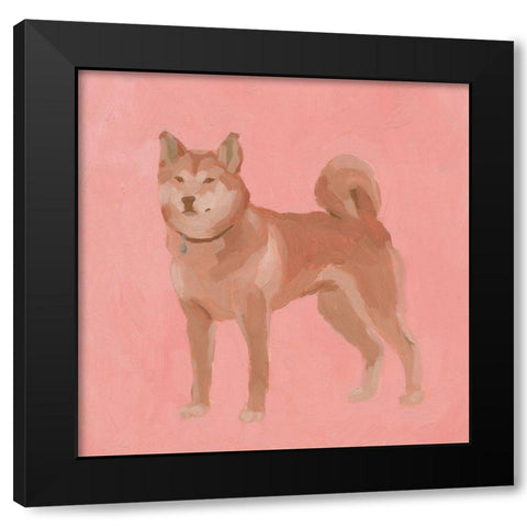 Shiba Inu II Black Modern Wood Framed Art Print by Green, Jacob