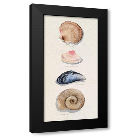 Shore Things I Black Modern Wood Framed Art Print by Popp, Grace