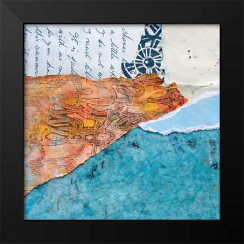 High Texture Abstract I Black Modern Wood Framed Art Print by St. Hilaire, Elizabeth