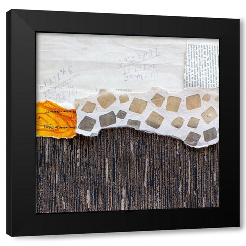 High Texture Abstract II Black Modern Wood Framed Art Print by St. Hilaire, Elizabeth