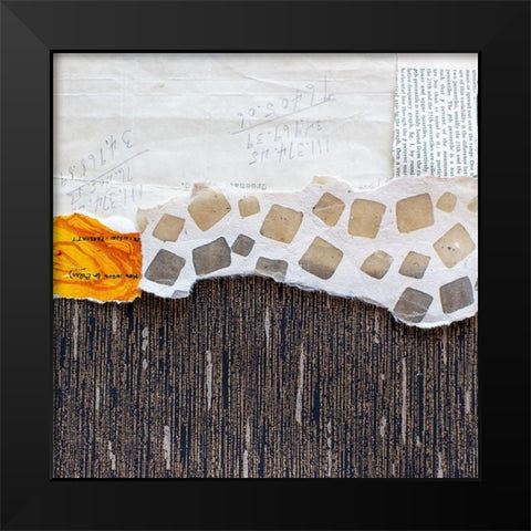 High Texture Abstract II Black Modern Wood Framed Art Print by St. Hilaire, Elizabeth