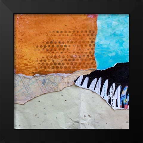 High Texture Abstract III Black Modern Wood Framed Art Print by St. Hilaire, Elizabeth