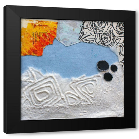 High Texture Abstract IV Black Modern Wood Framed Art Print with Double Matting by St. Hilaire, Elizabeth