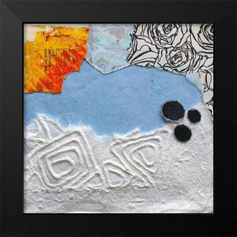 High Texture Abstract IV Black Modern Wood Framed Art Print by St. Hilaire, Elizabeth