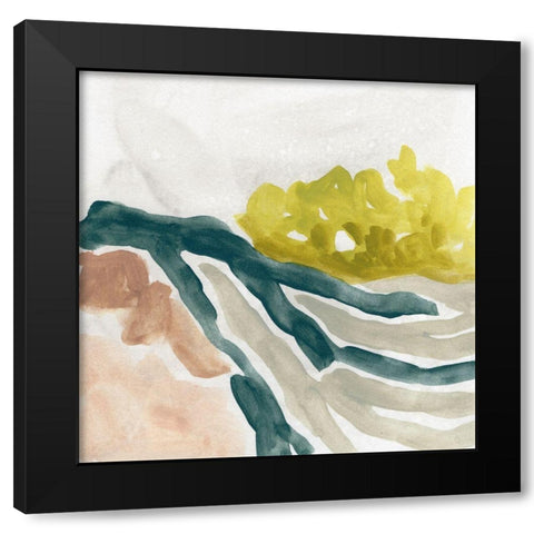 Landscape Cameo IV Black Modern Wood Framed Art Print with Double Matting by Vess, June Erica