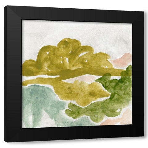 Landscape Cameo VI Black Modern Wood Framed Art Print by Vess, June Erica