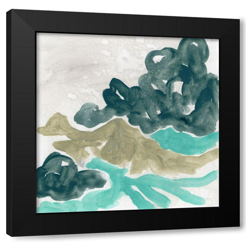 Landscape Cameo IX Black Modern Wood Framed Art Print by Vess, June Erica