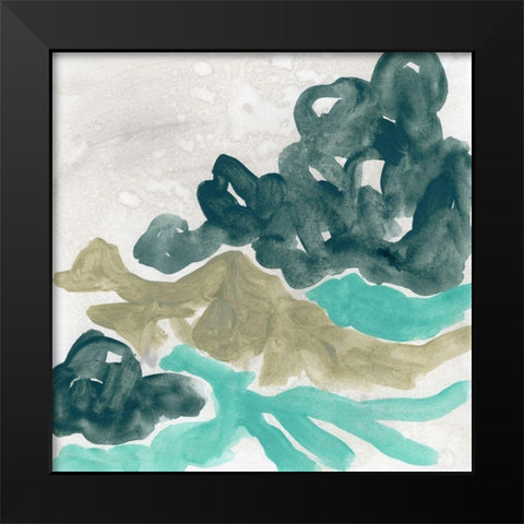 Landscape Cameo IX Black Modern Wood Framed Art Print by Vess, June Erica