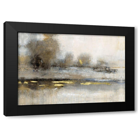 Embellished Gilt Landscape II Black Modern Wood Framed Art Print with Double Matting by OToole, Tim