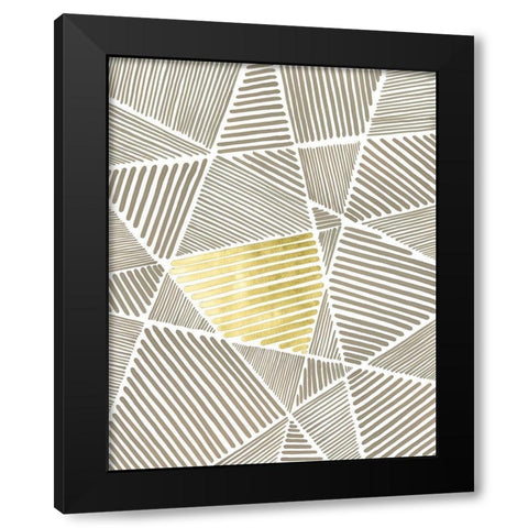 Crossbar I Black Modern Wood Framed Art Print with Double Matting by Lam, Vanna