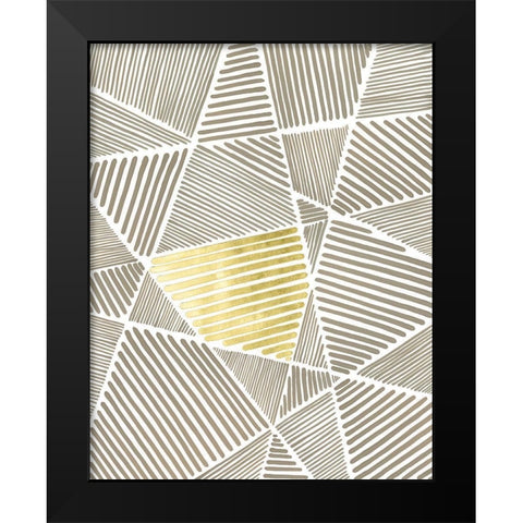 Crossbar I Black Modern Wood Framed Art Print by Lam, Vanna