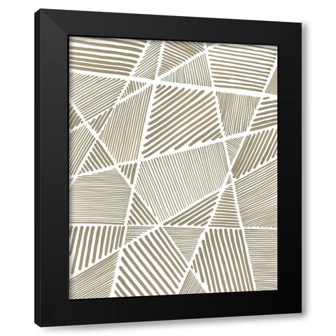 Crossbar II Black Modern Wood Framed Art Print with Double Matting by Lam, Vanna