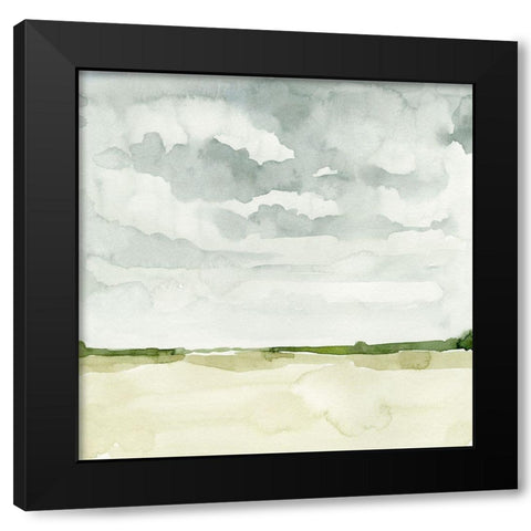 Field After Rain I Black Modern Wood Framed Art Print with Double Matting by Caroline, Emma