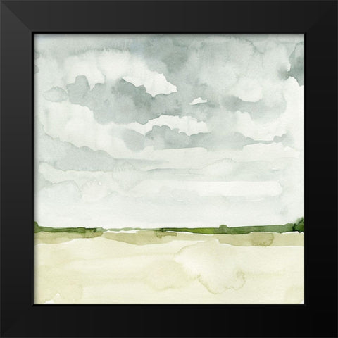 Field After Rain I Black Modern Wood Framed Art Print by Caroline, Emma