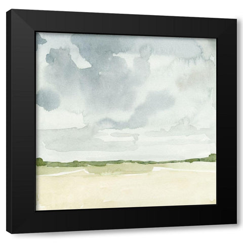 Field After Rain II Black Modern Wood Framed Art Print with Double Matting by Caroline, Emma
