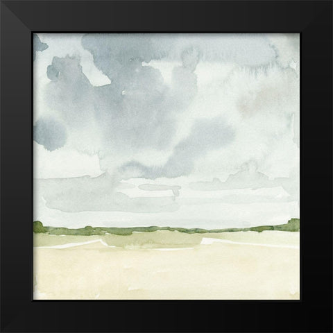 Field After Rain II Black Modern Wood Framed Art Print by Caroline, Emma