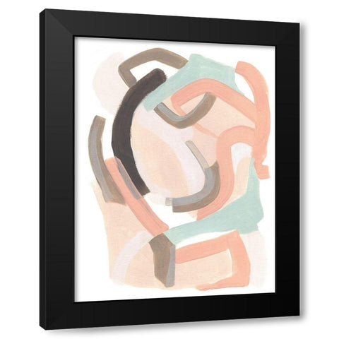 Pastel Signal III Black Modern Wood Framed Art Print by Vess, June Erica