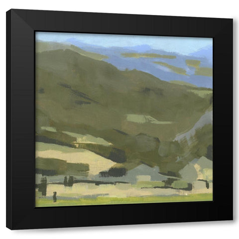 Blue Ridge Foothills I Black Modern Wood Framed Art Print by Green, Jacob