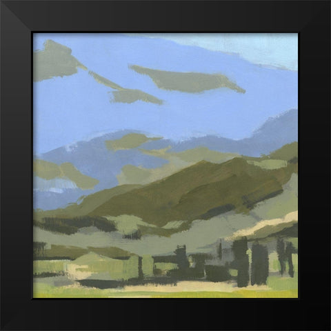 Blue Ridge Foothills II Black Modern Wood Framed Art Print by Green, Jacob