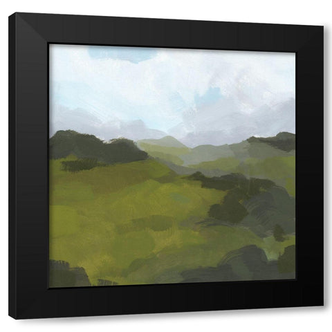 Powell Valley I Black Modern Wood Framed Art Print with Double Matting by Green, Jacob