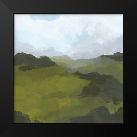 Powell Valley I Black Modern Wood Framed Art Print by Green, Jacob