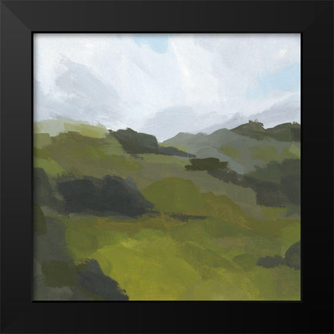 Powell Valley II Black Modern Wood Framed Art Print by Green, Jacob