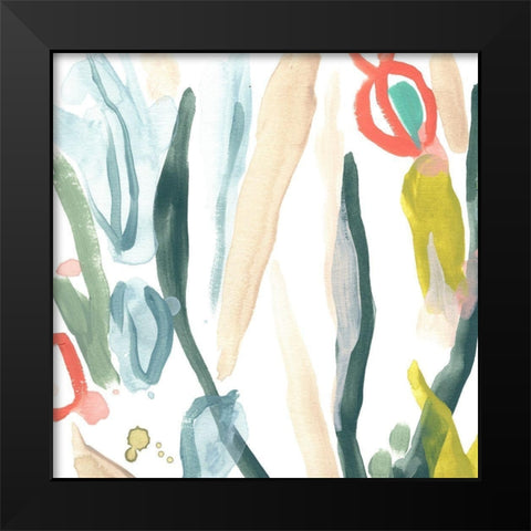 Tropical Impulse II Black Modern Wood Framed Art Print by Vess, June Erica