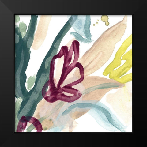 Tropical Impulse III Black Modern Wood Framed Art Print by Vess, June Erica