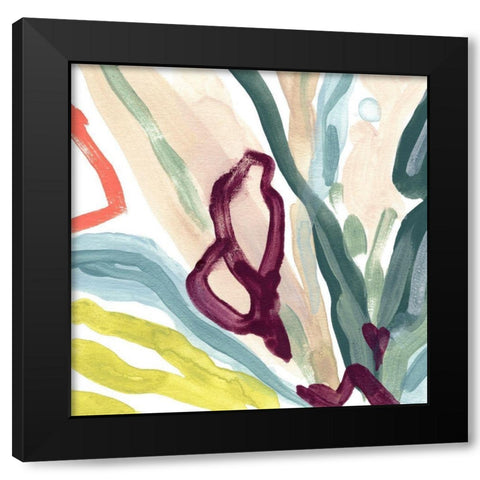 Tropical Impulse IV Black Modern Wood Framed Art Print by Vess, June Erica