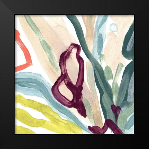 Tropical Impulse IV Black Modern Wood Framed Art Print by Vess, June Erica