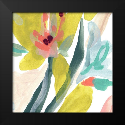 Tropical Impulse VI Black Modern Wood Framed Art Print by Vess, June Erica