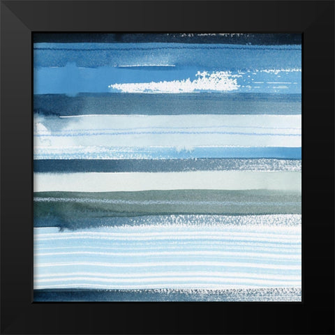 Tidal Stripes II Black Modern Wood Framed Art Print by Popp, Grace