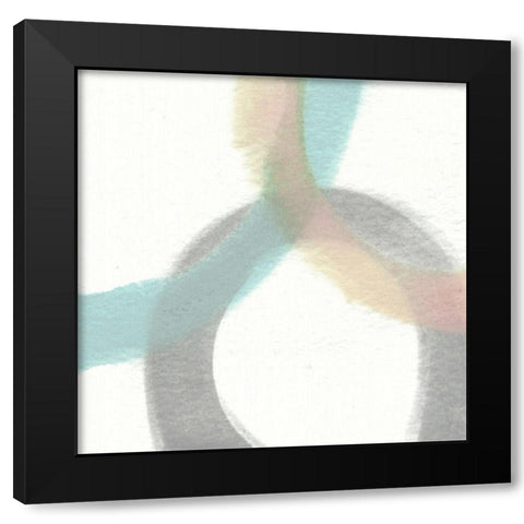 Heavenly Circles II Black Modern Wood Framed Art Print by Saunders, Alonzo