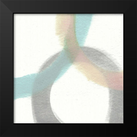 Heavenly Circles II Black Modern Wood Framed Art Print by Saunders, Alonzo
