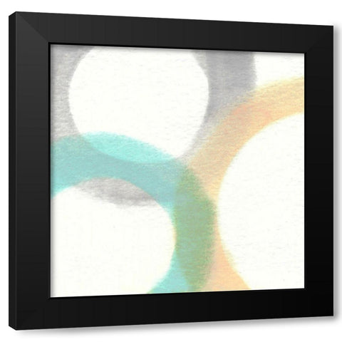 Heavenly Circles III Black Modern Wood Framed Art Print by Saunders, Alonzo