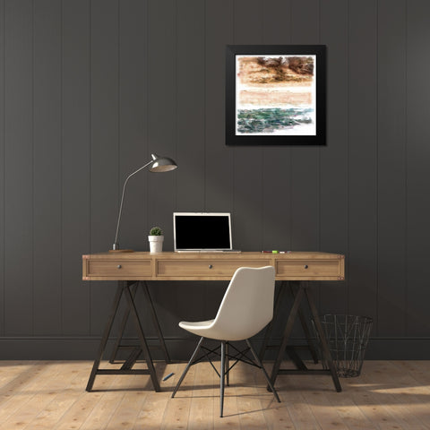 Beachside II Black Modern Wood Framed Art Print by Saunders, Alonzo