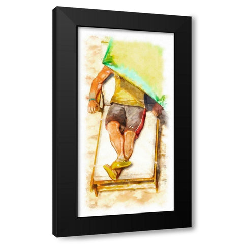 Laid Out II Black Modern Wood Framed Art Print with Double Matting by Saunders, Alonzo