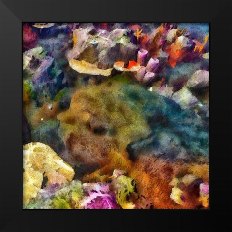 Sea Life IV Black Modern Wood Framed Art Print by Saunders, Alonzo