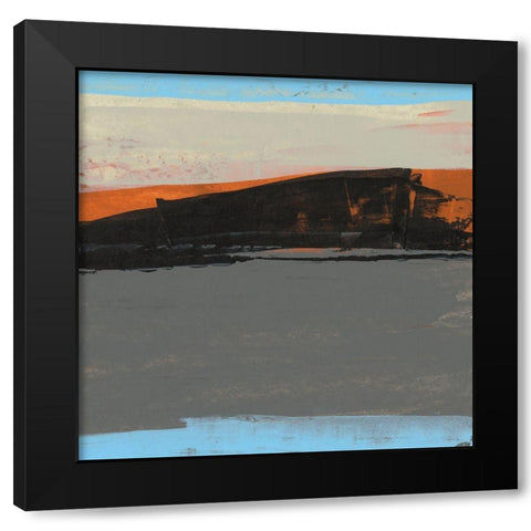 Elate II Black Modern Wood Framed Art Print with Double Matting by Gordon, Sharon