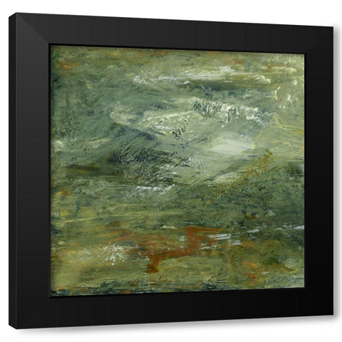 Encaustic Tile in Multi I Black Modern Wood Framed Art Print by Gordon, Sharon