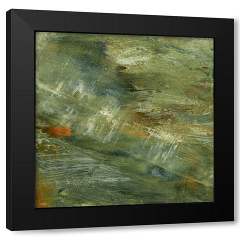 Encaustic Tile in Multi III Black Modern Wood Framed Art Print by Gordon, Sharon