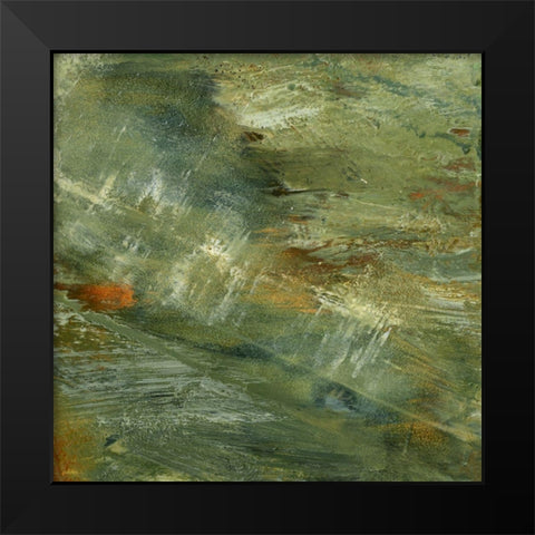 Encaustic Tile in Multi III Black Modern Wood Framed Art Print by Gordon, Sharon