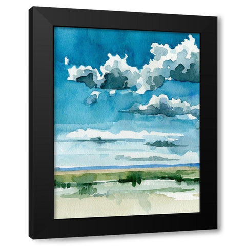 Western Skies I Black Modern Wood Framed Art Print with Double Matting by Caroline, Emma