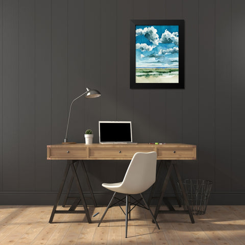Western Skies II Black Modern Wood Framed Art Print by Caroline, Emma