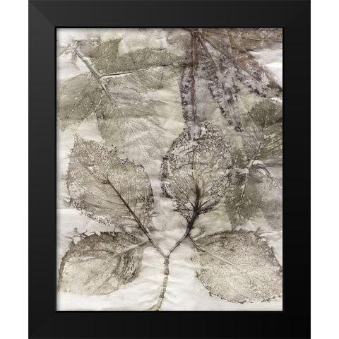 Custom Multi Leaves II Black Modern Wood Framed Art Print by Phillips, Kathryn