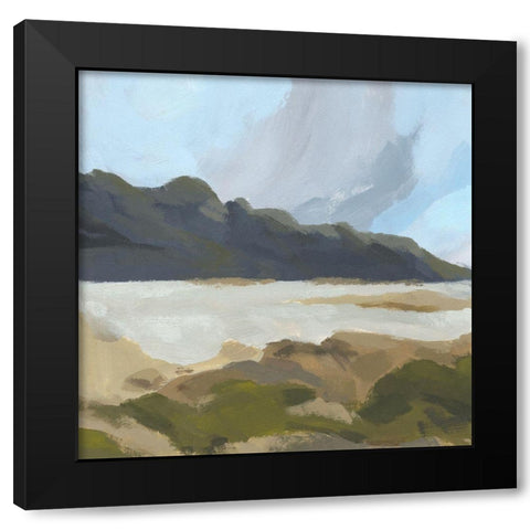 Mossy Cove II Black Modern Wood Framed Art Print by Green, Jacob